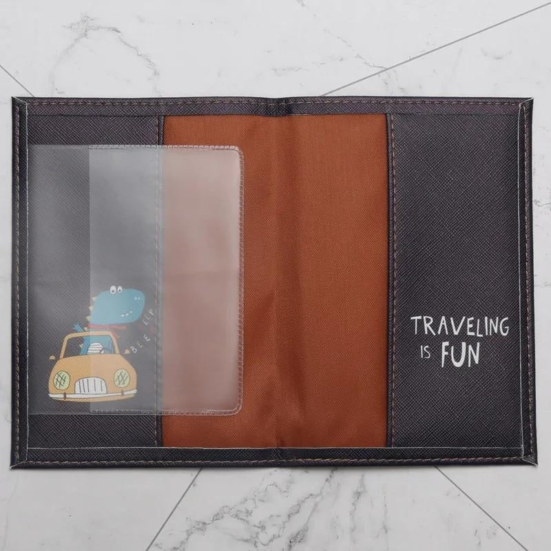 etui passeport enfant - Noir - Bleu Ciel - Gris - Vert