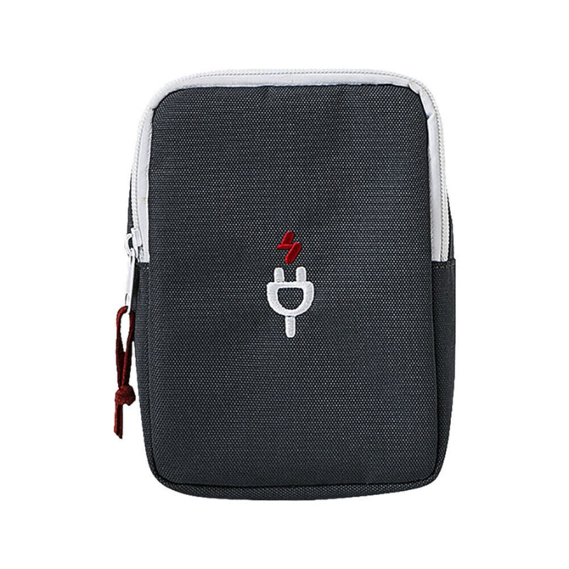 pochette range cables chargeurs voyage - Noir