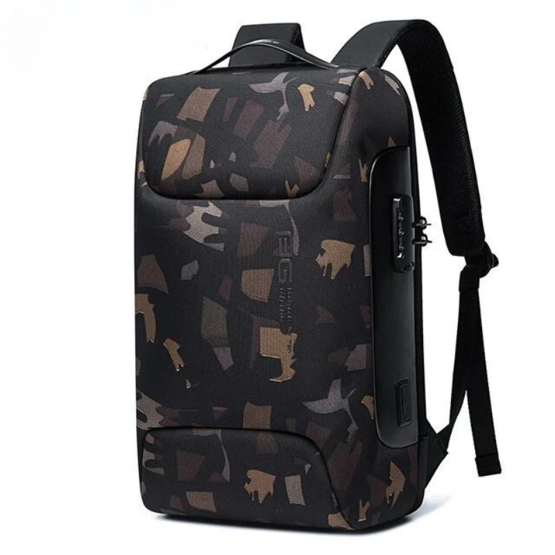 sac a dos homme antivol - Camouflage