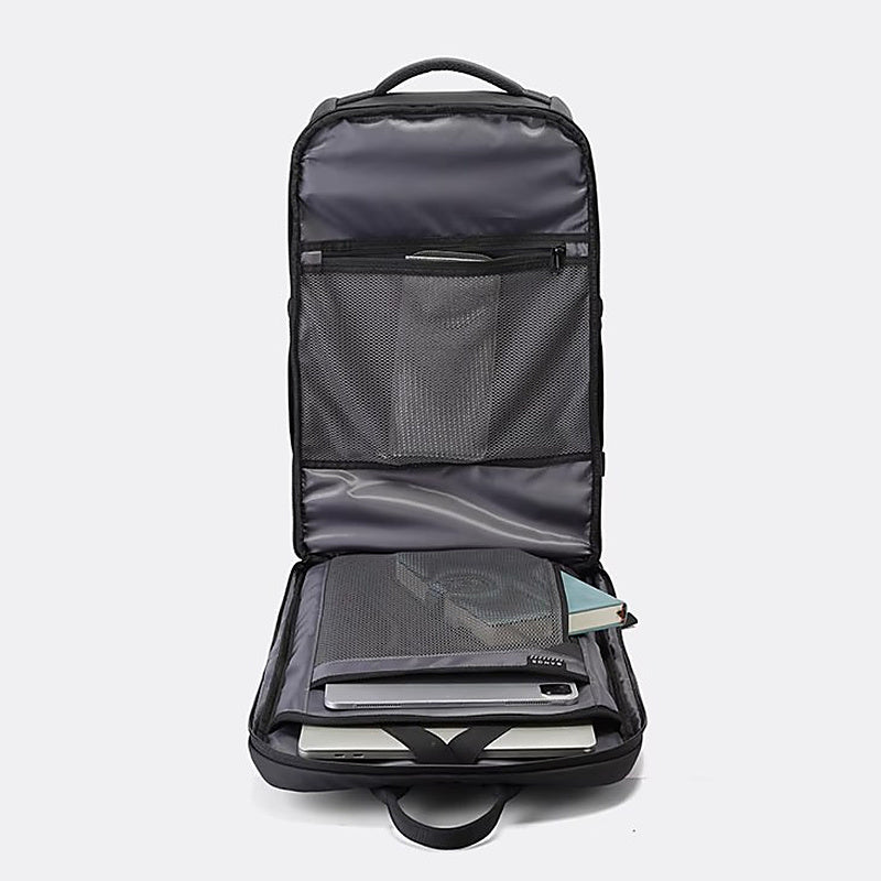 Sac à dos de voyage cabine homme, intérieur avec compartiment ordinateur portable