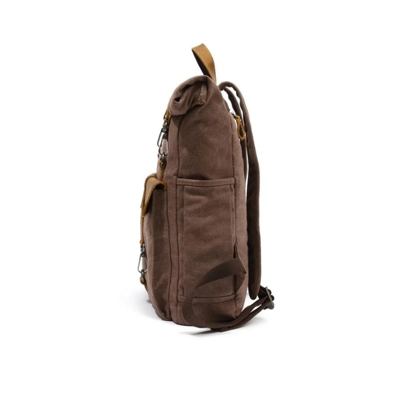 petit sac à dos en toile - Vert - Gris - Bleu - Beige - Marron