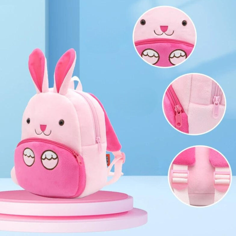 Sac à Dos Enfant 4 ans gros plan fermeture zippée - Licorne violette - Papillon - Pingouin - Girafe - Elephant - Lapin - Licorne - Dinosaure - Lion - Abeille - Singe - Hérisson - Chat blanc - Chat noir - Hibou violet - Coccinelle - Requin - Panda - Mouton - Alpaga - Chat - Zèbre - Bélier - Chiot - Tigre - Chouette marron - Léopard - Poisson crocodile - Chien - Hippopotame - Renard - Raton laveur - Flamant Rose - Vache