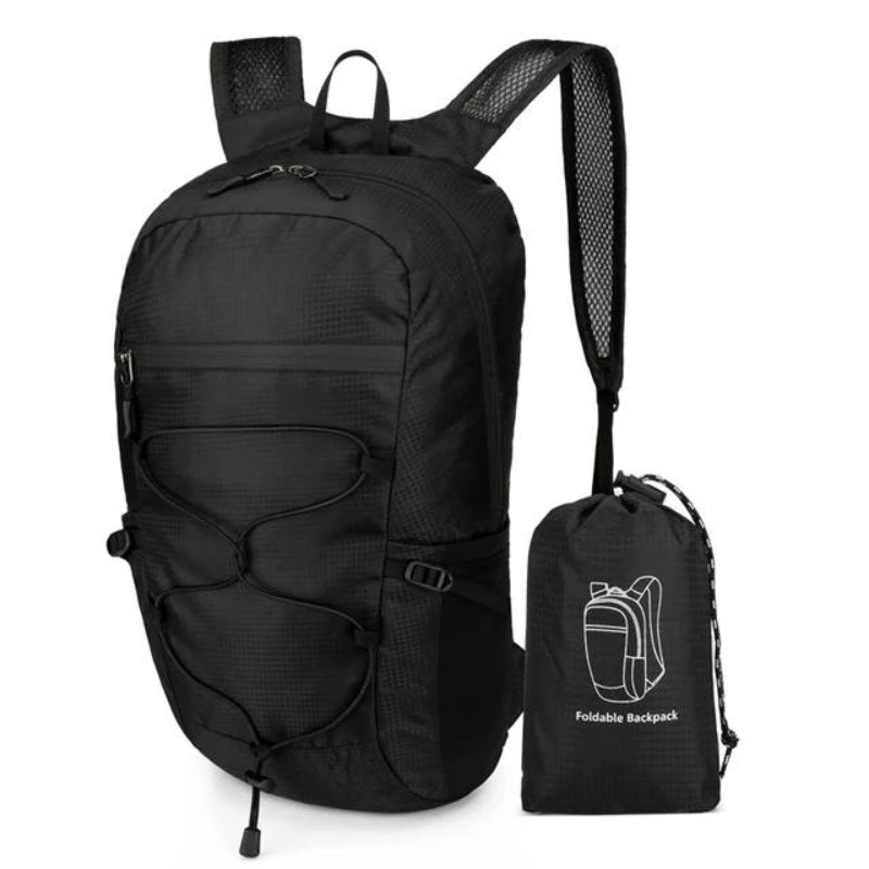sac à dos pliable femme - Noir