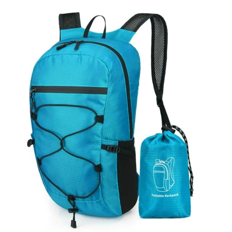sac à dos de voyage pliable - Bleu ciel