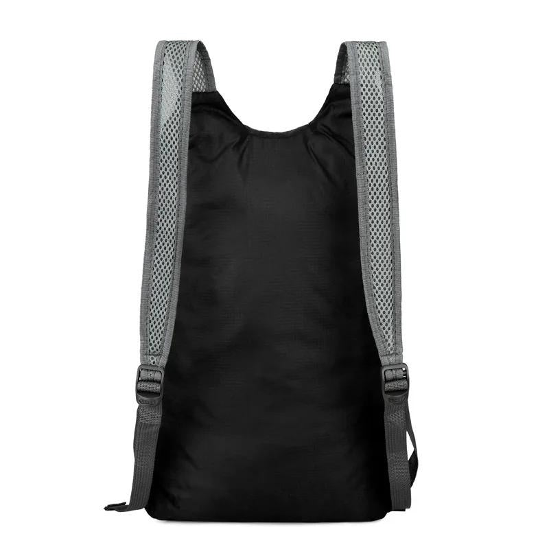 sac à dos nylon léger pliable - Noir 1 - Noir 2 - Bleu - Fushia - Gris - Bleu ciel - Vert fluo