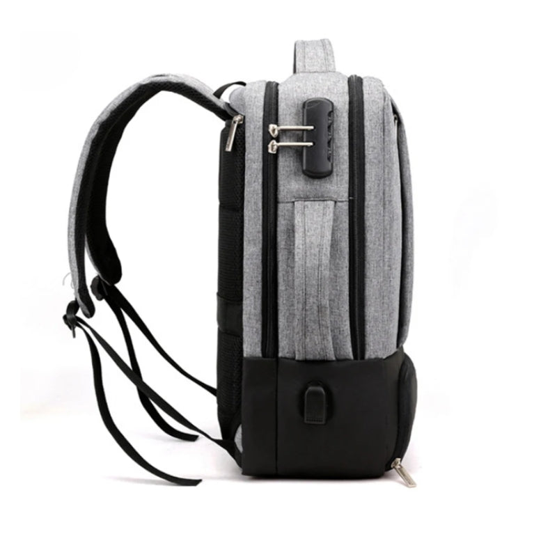 sac à dos antivol femme - Noir - Bleu - Gris
