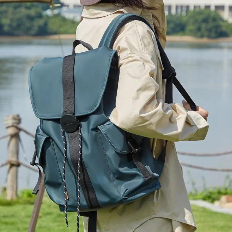 sac à dos ordinateur tendance - Blanc - Noir - Marron - Bleu