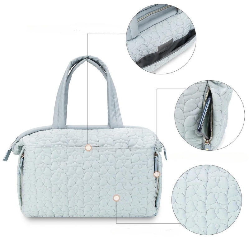 sac à langer bébé - Bleu ciel - Rose - Noir