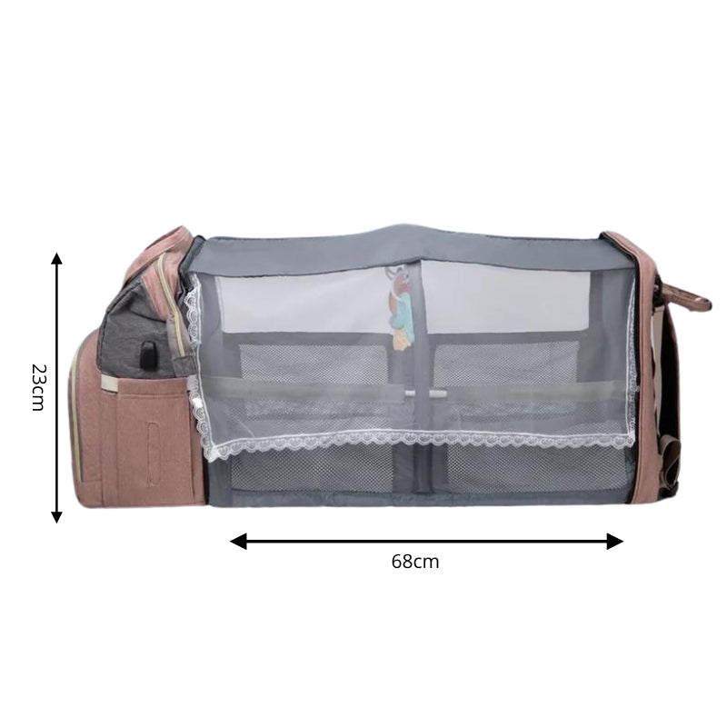 Sac à Langer Lit Bébé compartiment ouvert - Noir - Bleu - Gris - Vert - Rose