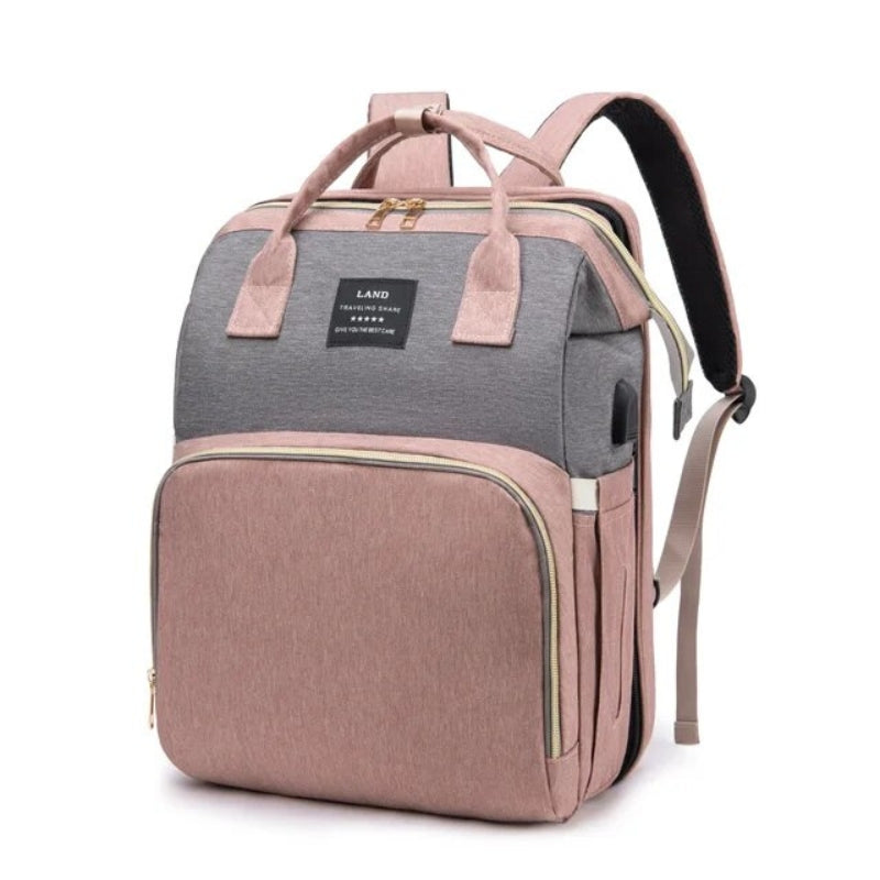 sac à langer à dos - Rose