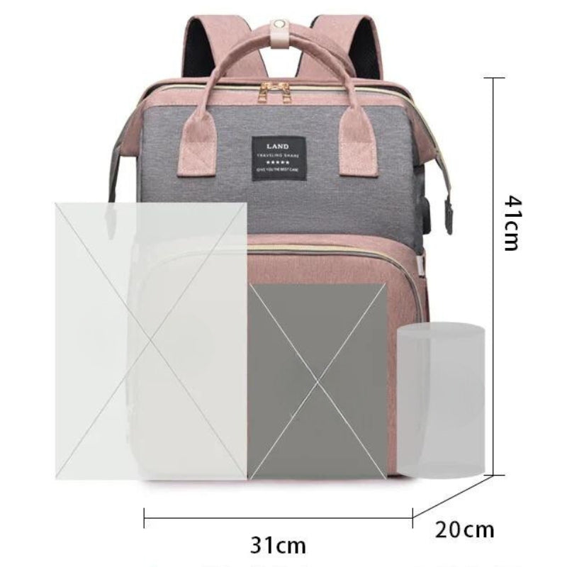 Sac à Langer Lit Bébé dimensions affichées - Noir - Bleu - Gris - Vert - Rose