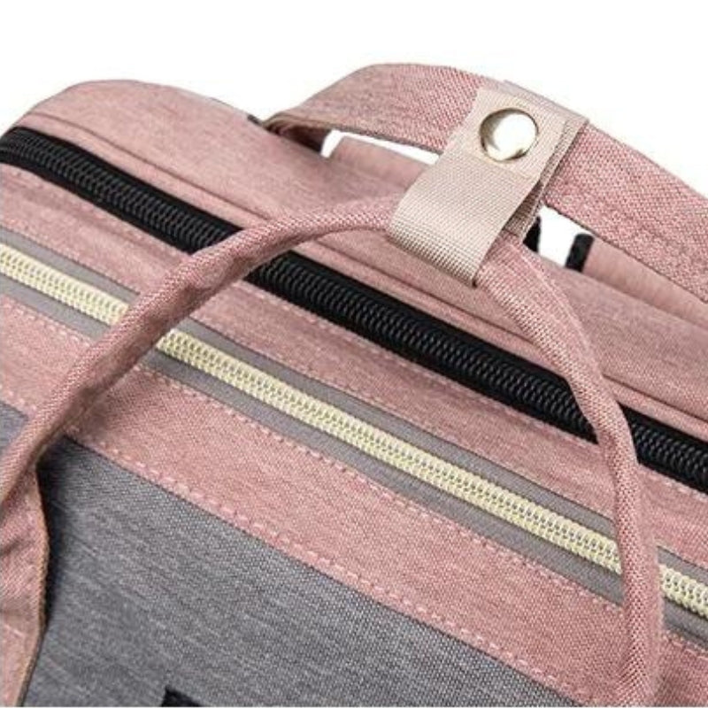 Sac à Langer Lit Bébé détail fermeture zippée - Noir - Bleu - Gris - Vert - Rose