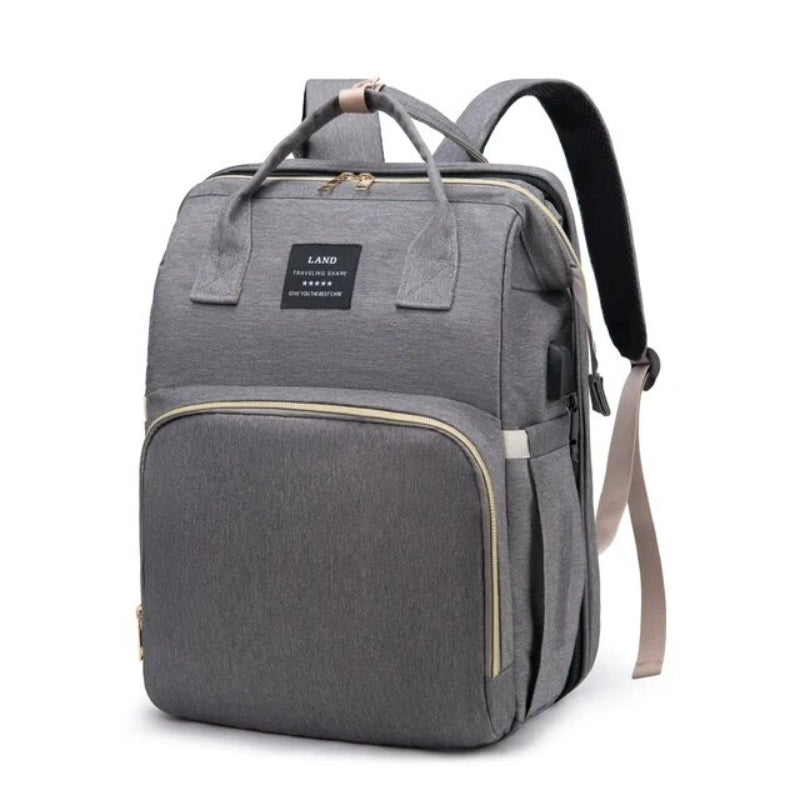 sac à langer sac à dos - Gris