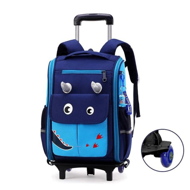 sac à roulette enfant - Bleu - Avec des Roulettes