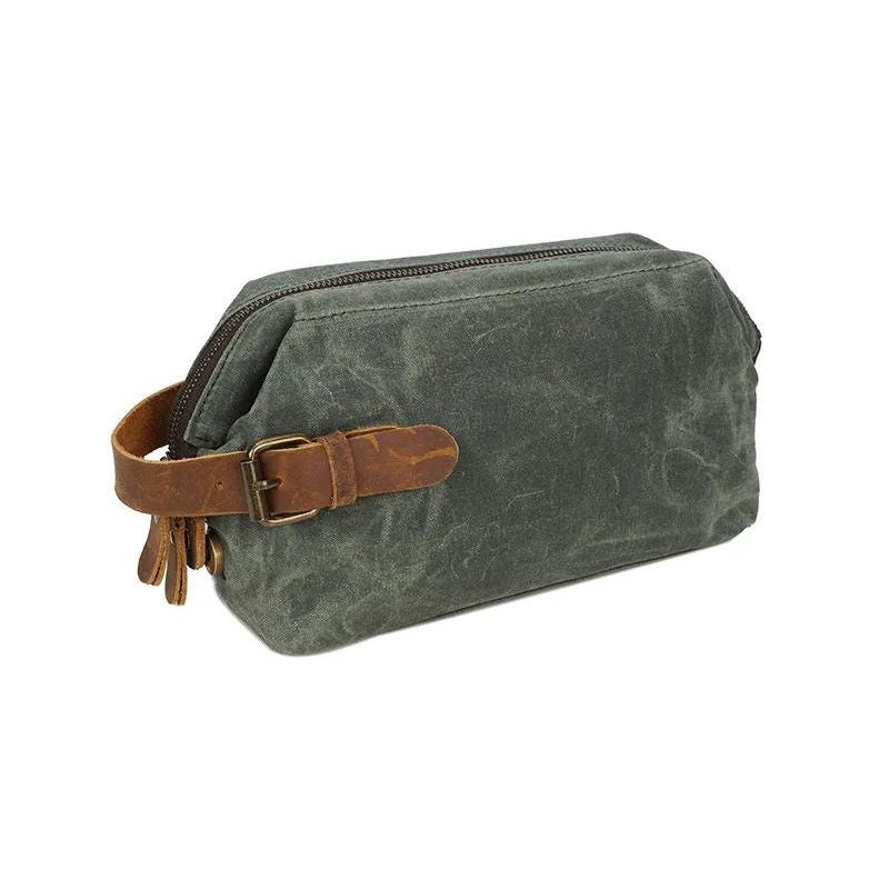 trousse de toilette homme pour avion - Bleu - Gris - Vert - Marron - Kaki