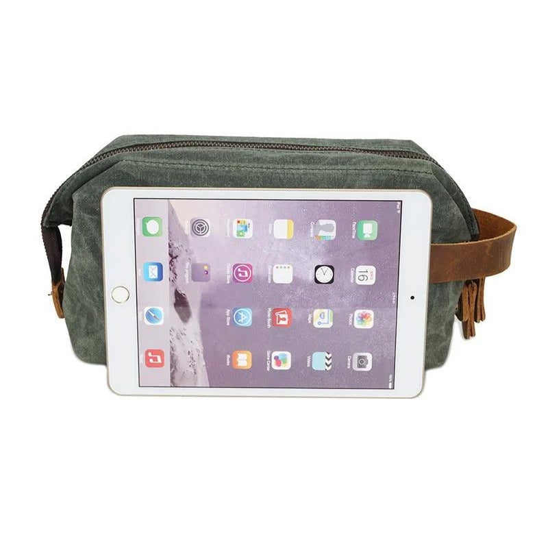 trousse de toilette pour homme original - Bleu - Gris - Vert - Marron - Kaki