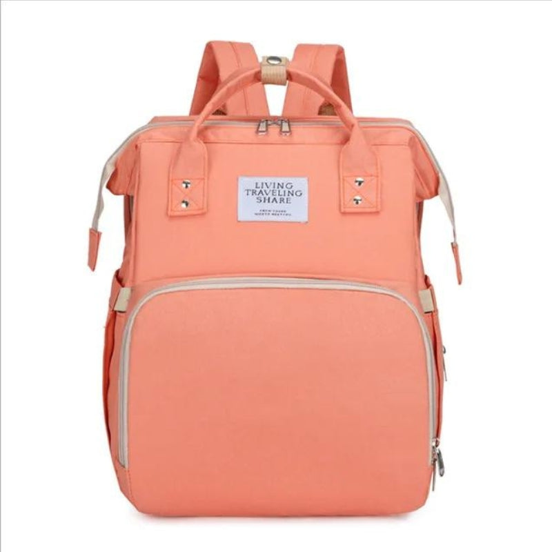 sac à langer sac à dos lit - Orange
