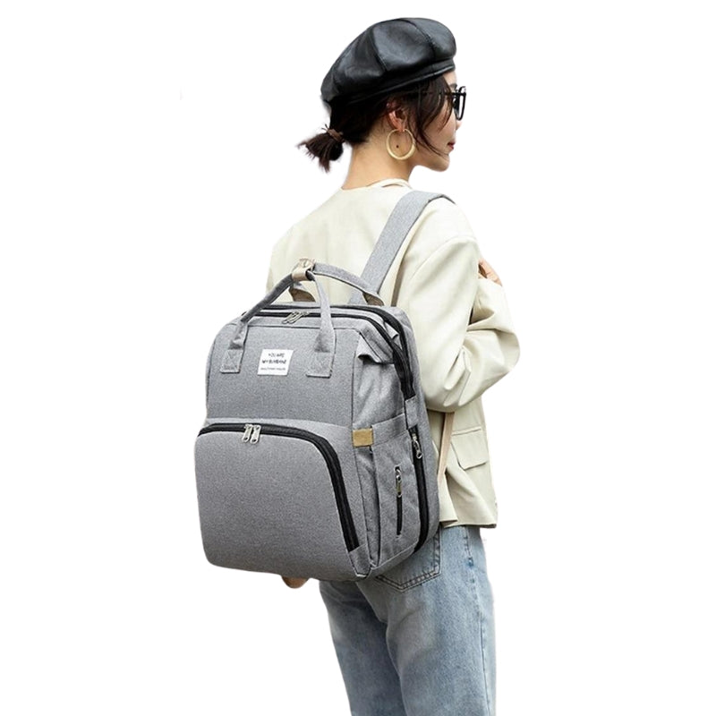 sac à langer à dos - Noir - Gris - Bleu - Vert - Bleu Ciel - Orange - Violet