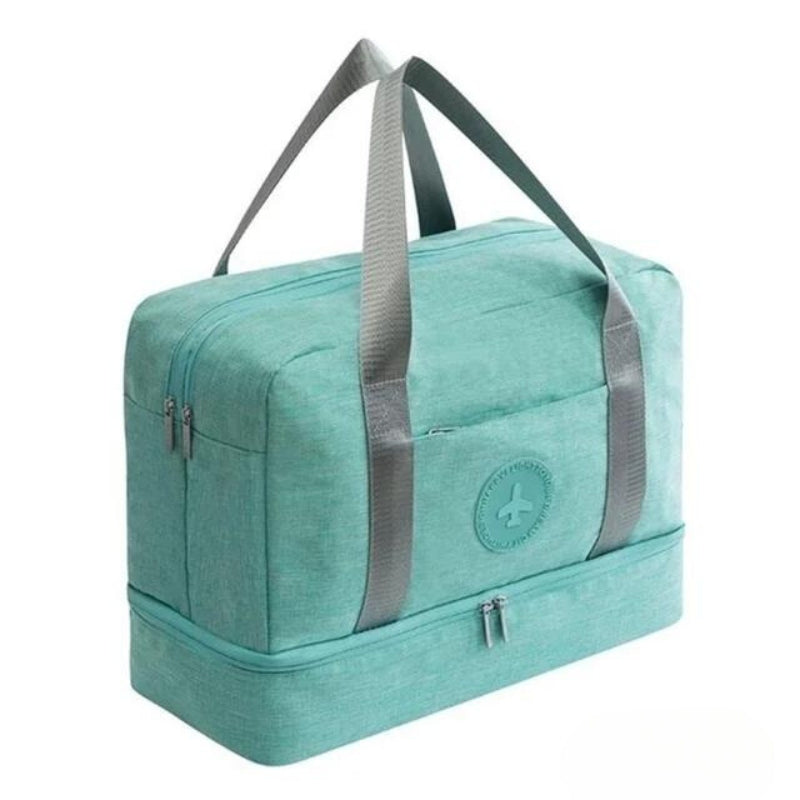 sac de voyage homme avec compartiment chaussures - Bleu cyan