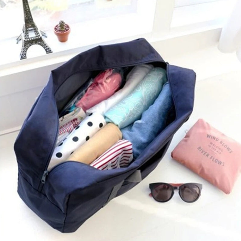 baggy sac de voyage pliable - Rose clair - Noir - Rouge - Bleu clair