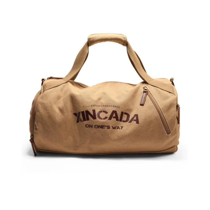 sac voyage en toile - Beige