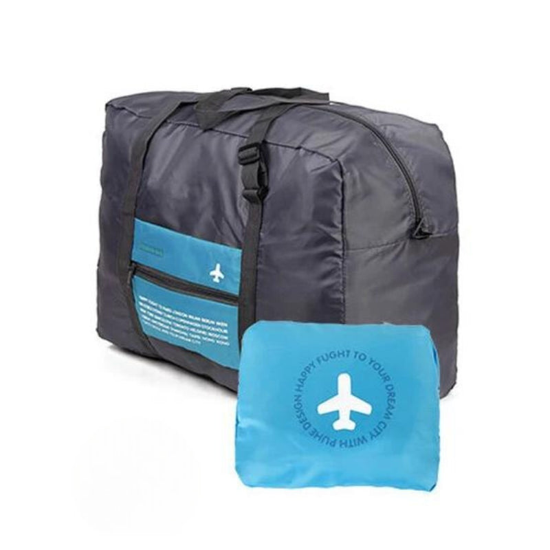 sac de voyage pliable femme - Bleu