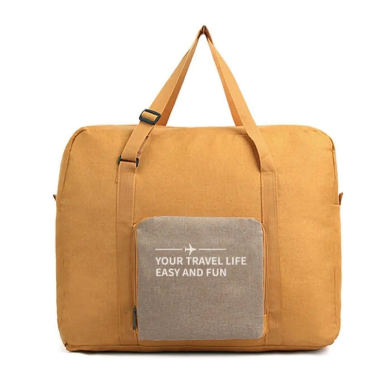 Sac de Voyage Pliable Pochette - Jaune