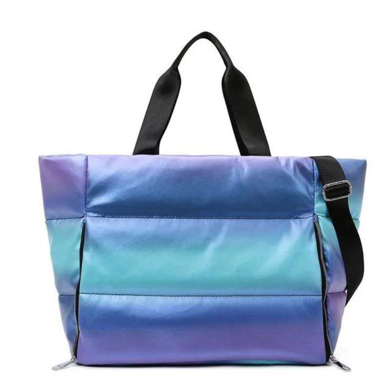 sac a main doudoune - Arc-en-ciel bleu vif