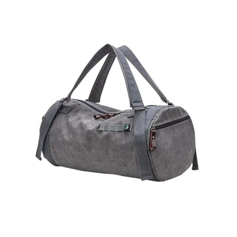 sac voyage toile polochon - Gris