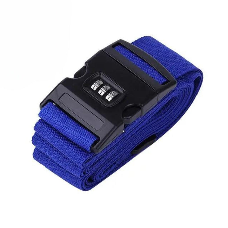 sangle a bagages a combinaison - Bleu 
