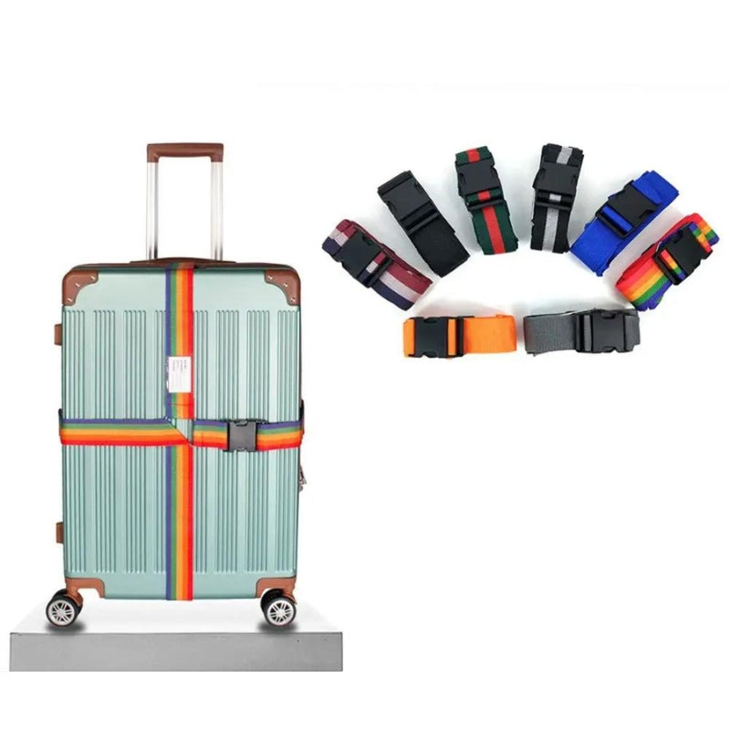 sangle croisee valise - Gris - Noir - Bleu - Orange - Multi-couleur