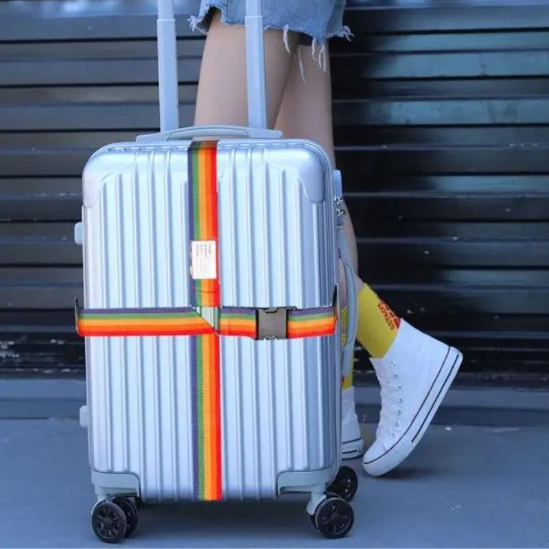 sangle valise en croix - Gris - Noir - Bleu - Orange - Multi-couleur