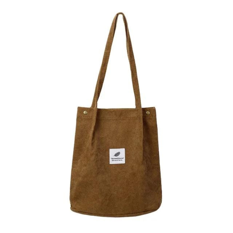 tote bag tissu marron - Marron