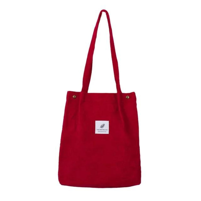 tote bag rouge tissu - Rouge