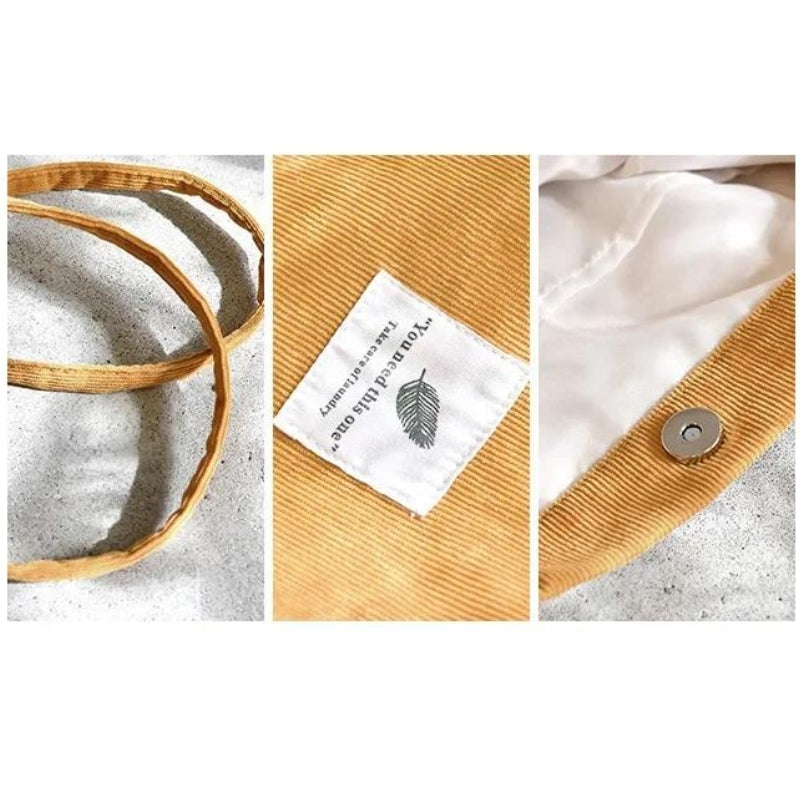 Tote Bag Voyage détails de la couture - Rose - Jaune - Blanc - Vert - Beige 1 - Beige 2 - Beige 3 - Noir - Gris - Marron - Rouge