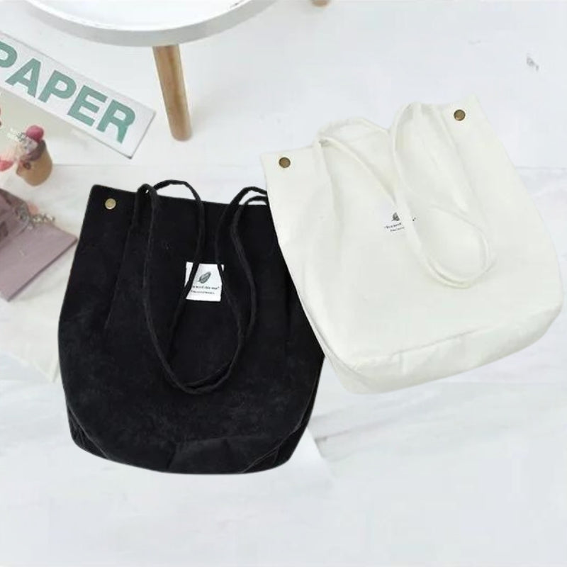 Tote Bag Voyage deux sacs côte à côte - Rose - Jaune - Blanc - Vert - Beige 1 - Beige 2 - Beige 3 - Noir - Gris - Marron - Rouge