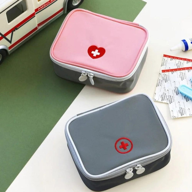 trousse de medicament de voyage - Rose - Gris