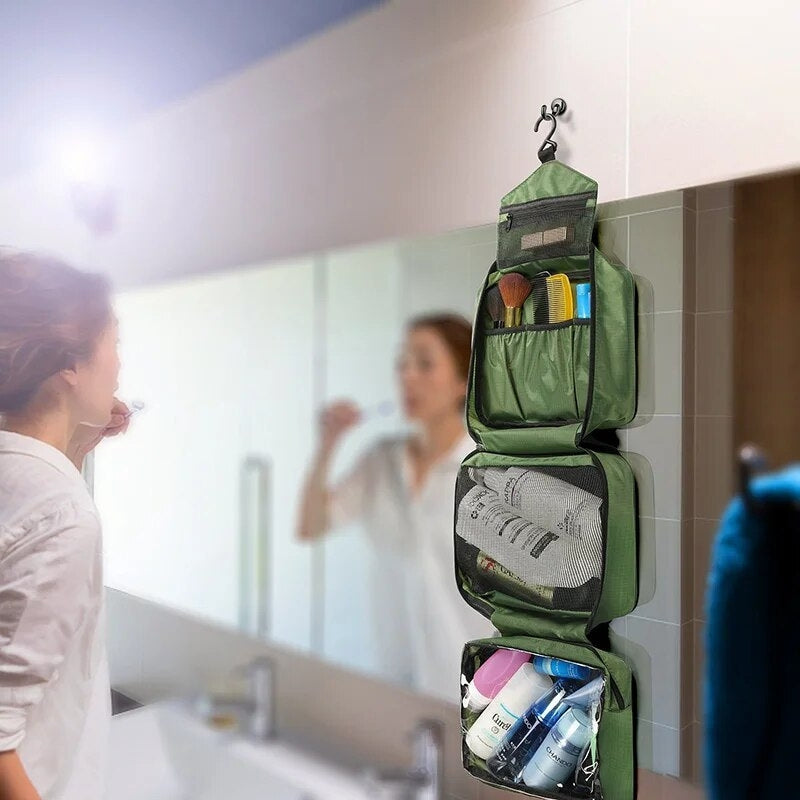 trousse de toilette homme accrochable - Bleu - Vert - Vert Fluo - Orange - Noir