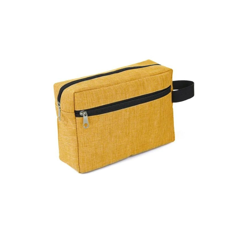 trousse toilette personnalisée homme - Jaune - Sans Gravure Personnalisée