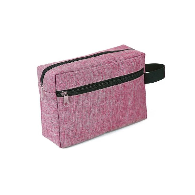 grande trousse de toilette personnalisée - Rose - Sans Gravure Personnalisée