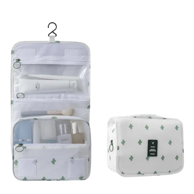 trousse de toilette a suspendre voyage - Blanc avec Motifs