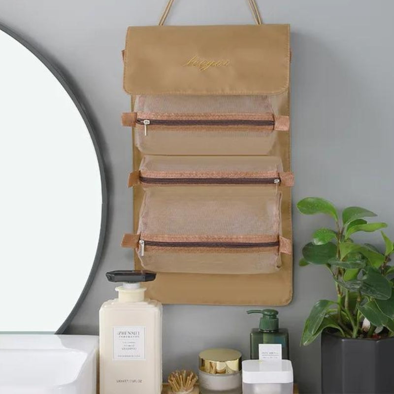trousse de toilette suspendue - Kaki