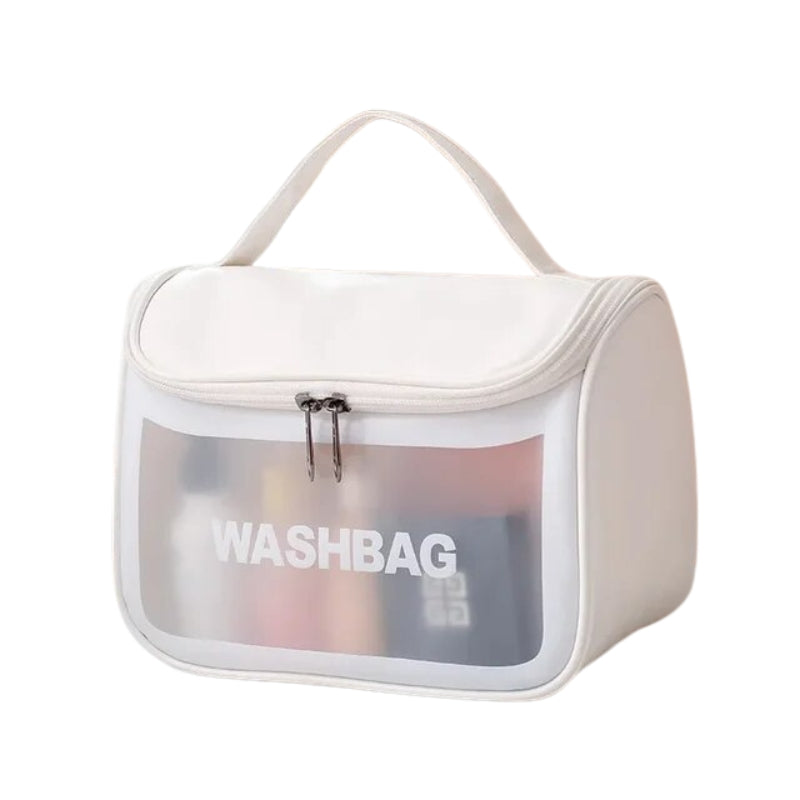 transparent travel pouch - White - XL