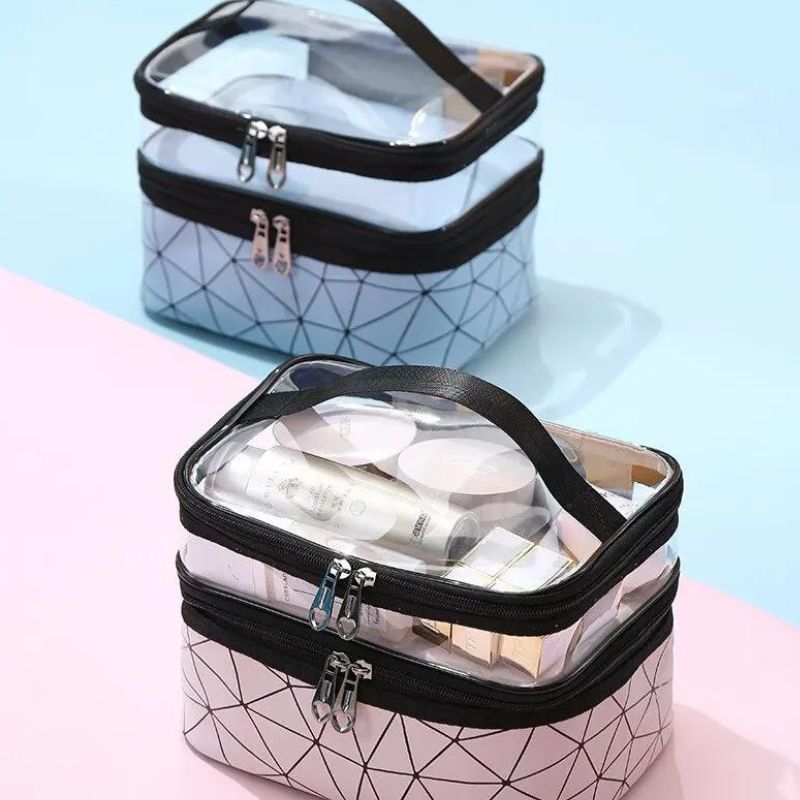 trousse vanity femme - Rose 1 - Noir - Bleu - Vert 1 - Vert 2 - Rose 2 - Argent - Blanc
