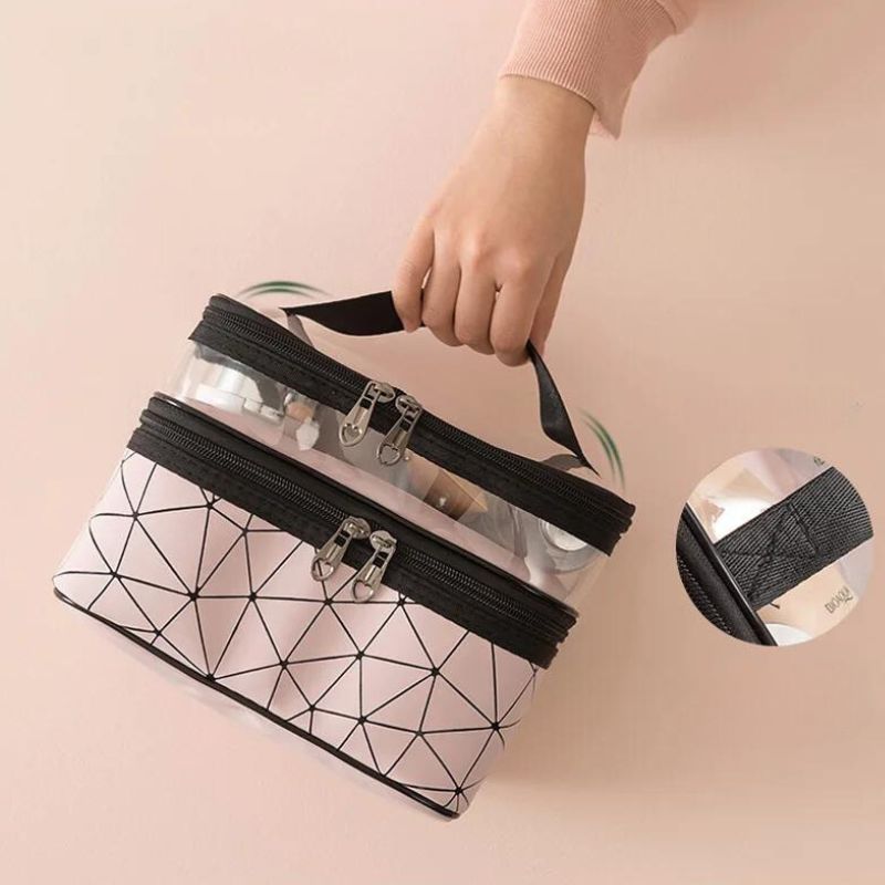 trousse de toilette femme vanity souple - Rose 1 - Noir - Bleu - Vert 1 - Vert 2 - Rose 2 - Argent - Blanc