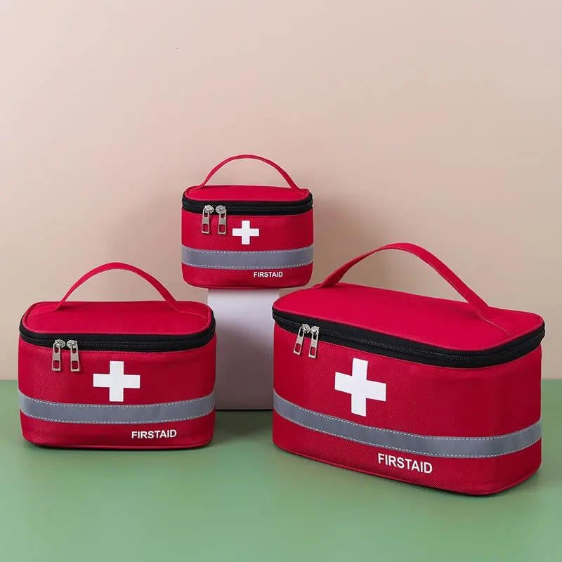 trousse voyage pharmacie - Rouge - Bleu