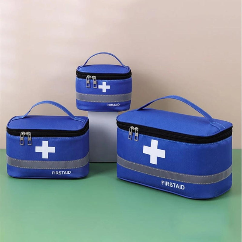 trousse pharmacie voyage avion - Rouge - Bleu