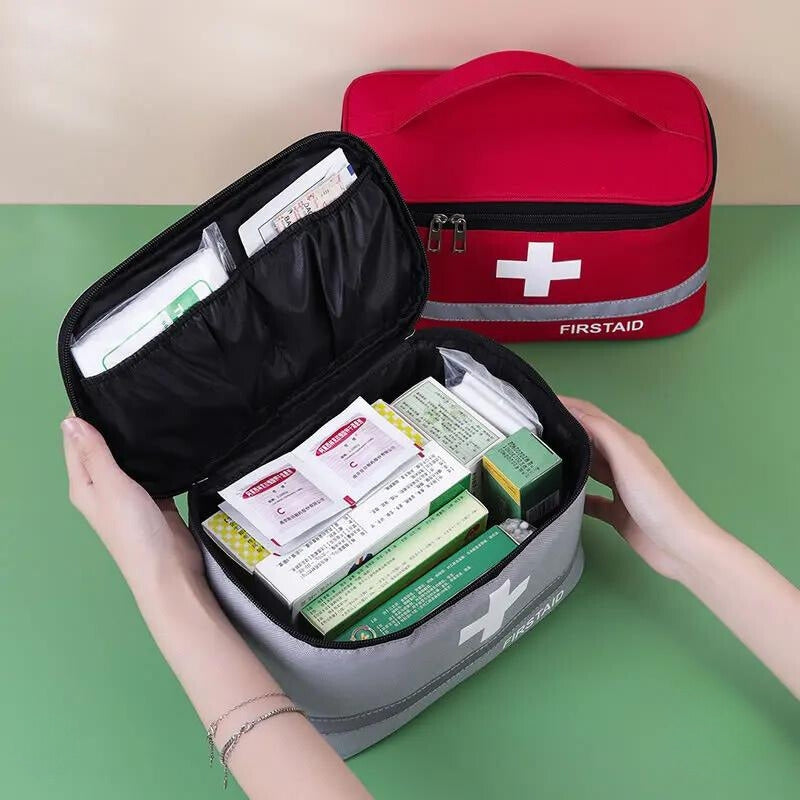 essentiel trousse pharmacie voyage - Rouge - Bleu