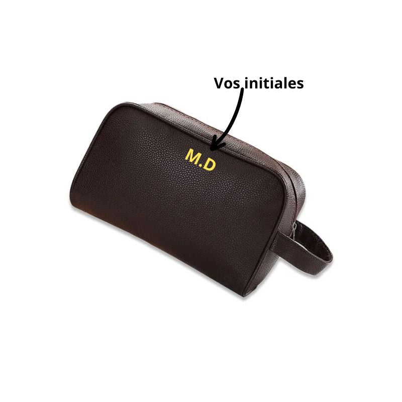 petite trousse personnalisable - Marron - Personnalisable