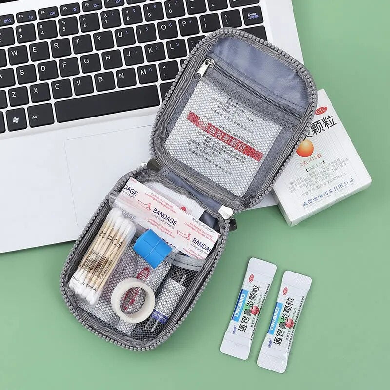 trousse de toilette avion pharmacie - Rouge - Vert - Violet - Gris - Bleu
